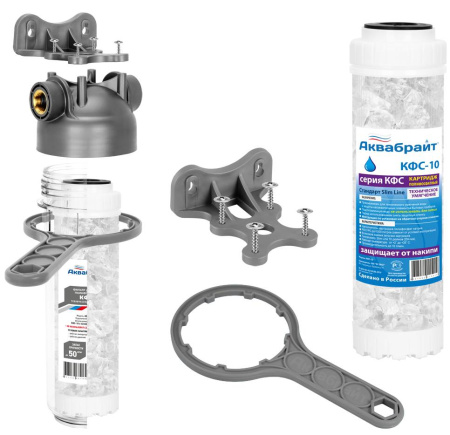 АБФ-КФС-10/12, ФИЛЬТР ДОЗАТОР ПОЛИФОСФАТА SLIM LINE 1/2 дюйм