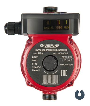 Насос циркуляц. (для пов. давления) UPА 15-120 195 UNIPUMP