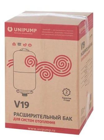 Расширительный бак 19 л (верт) UNIPUMP
