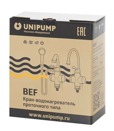 Кран-водонагреватель проточного типа BEF-001-03 UNIPUMP
