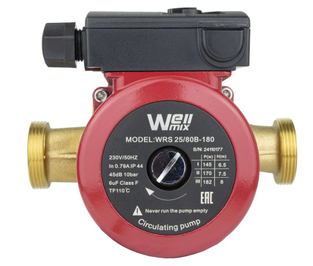Циркуляционный насос WRS 32/40 B (180 мм, корпус - латунь)