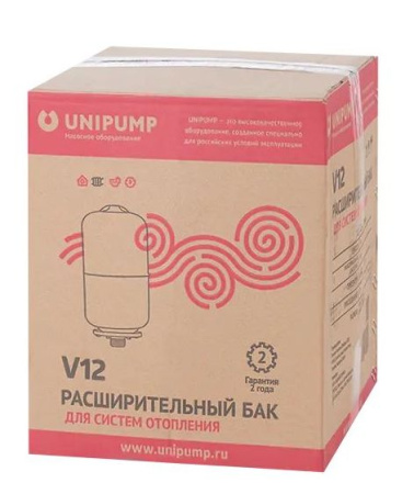 Расширительный бак 12 л (верт) UNIPUMP