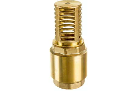 Обр. клапан 1 1/4" с сеткой (сетка-латунь, толк.-латунь) UNIPUMP